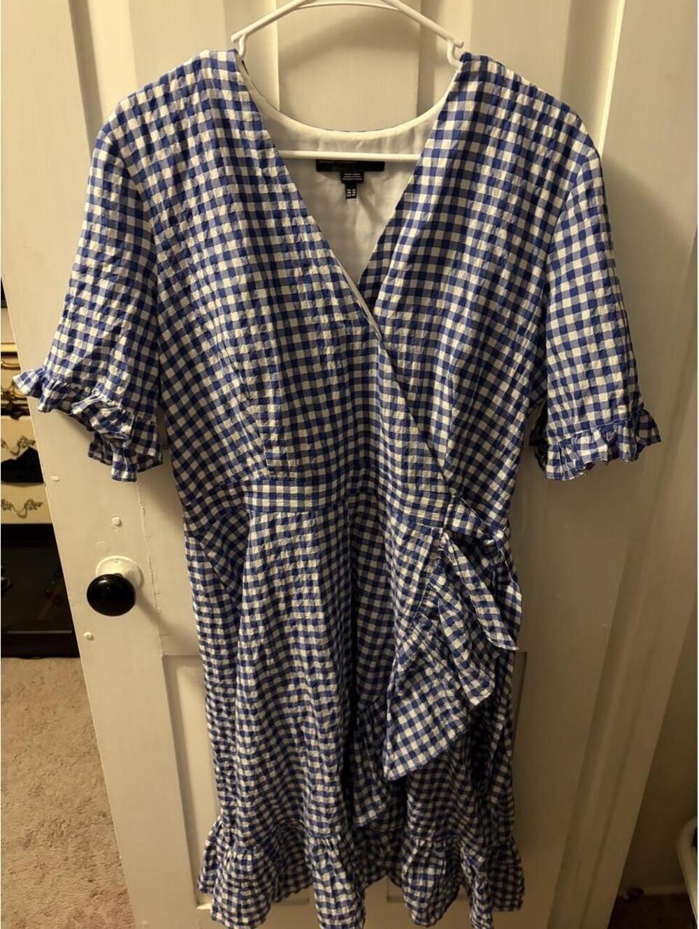 Maggy London Women's Blue and Multi Dress